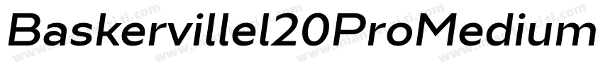 Baskervillel20ProMedium Italic字体转换